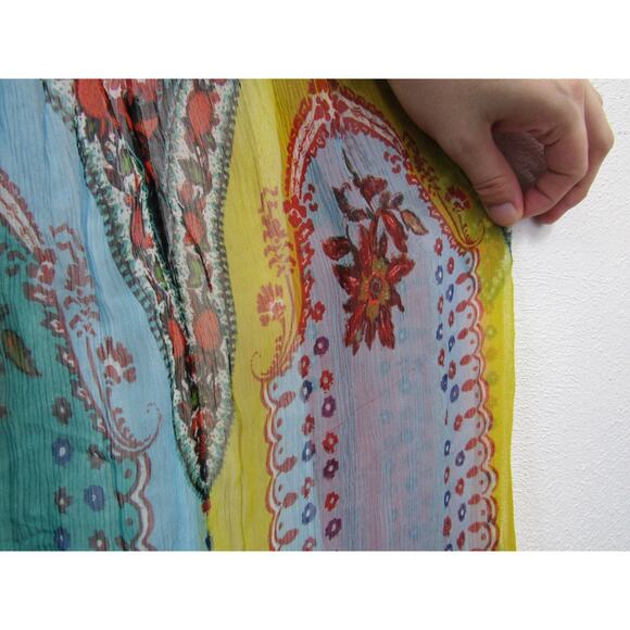 Virginia Dress by Anthropologie Size 16 Women's Maxi Dress Floral Flowy Chiffon - Picture 6 of 9